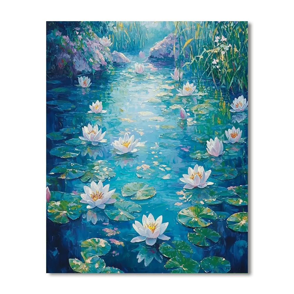 Claude Monet Inspired Underwater Garden  Paint By Number
