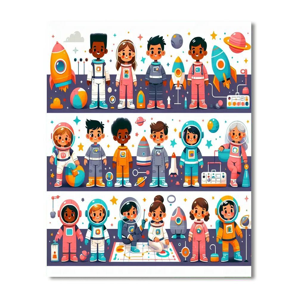 Space Cadet Training Paint By Number