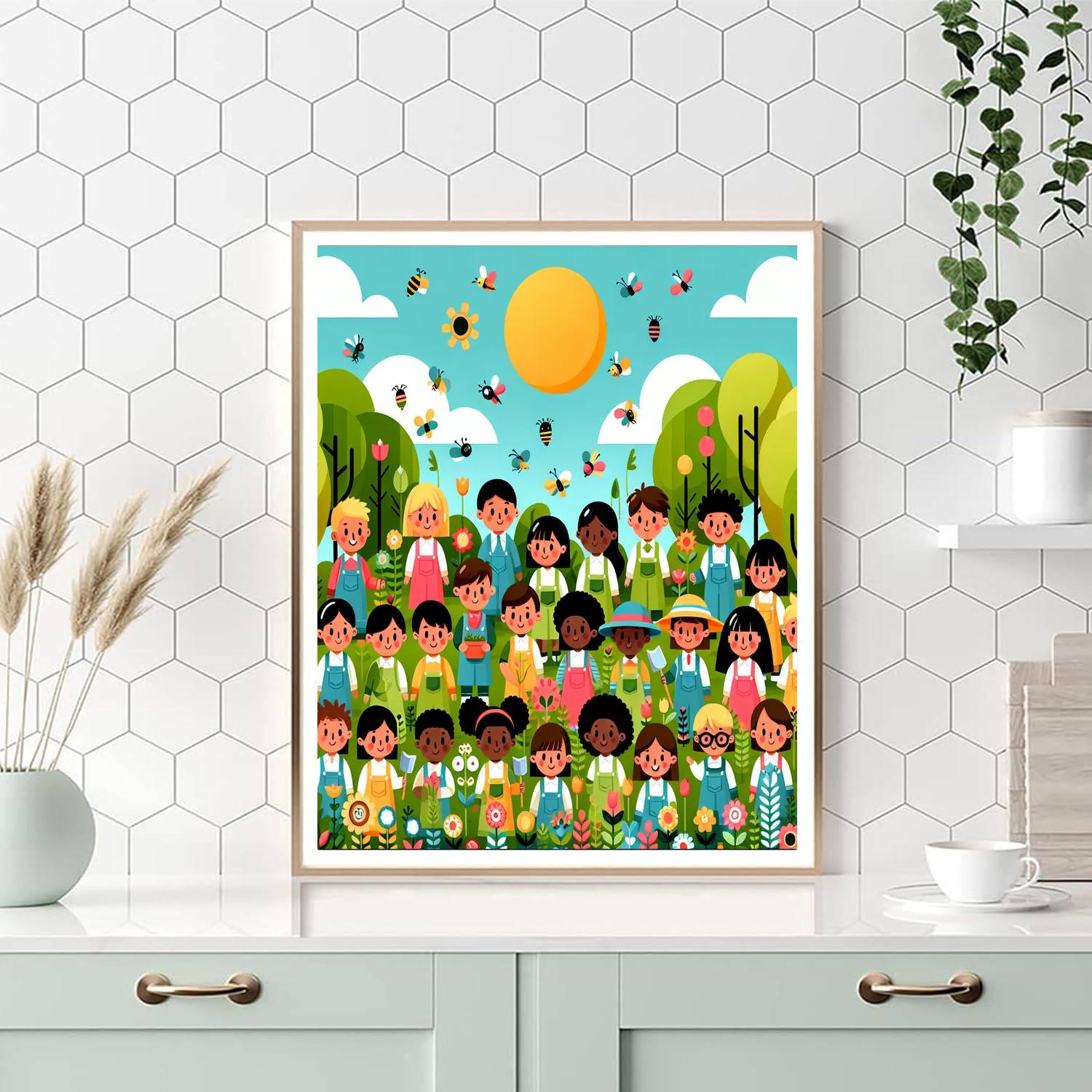 Garden Guardians Number Painting