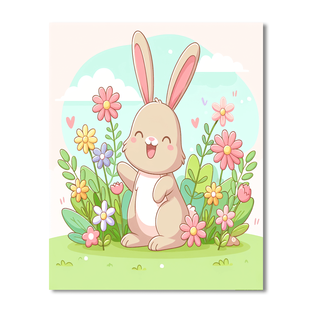 Radiant Rabbit Number Painting