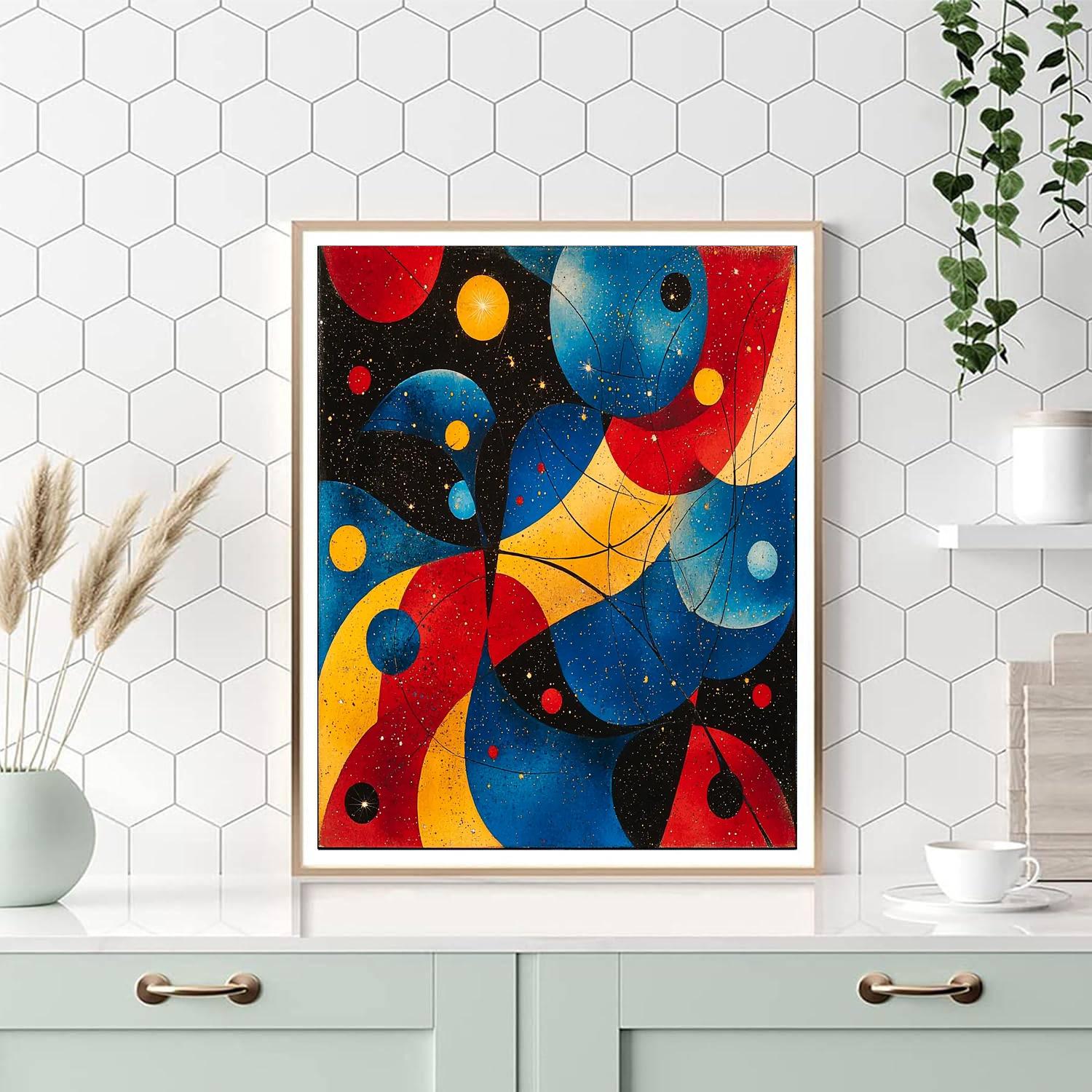 Joan Miró Inspired Stellar Abstraction  Paint By Numbers Art