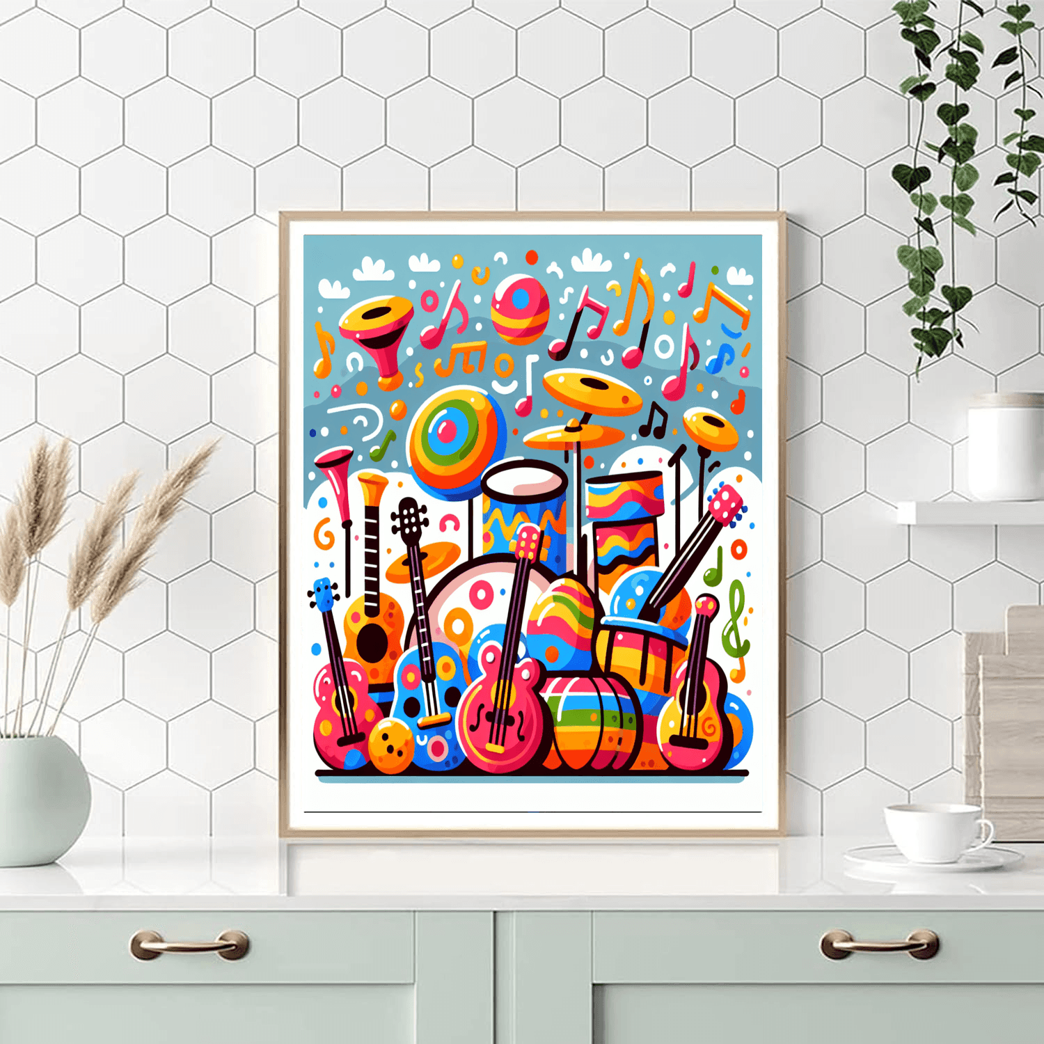 Magical Musical Instruments Numbered Painting Kits