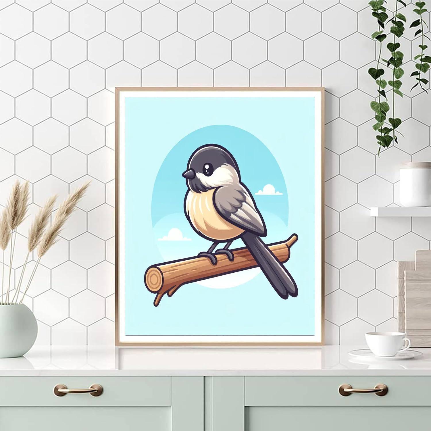 Charming Chickadee Painting By Numbers Kit