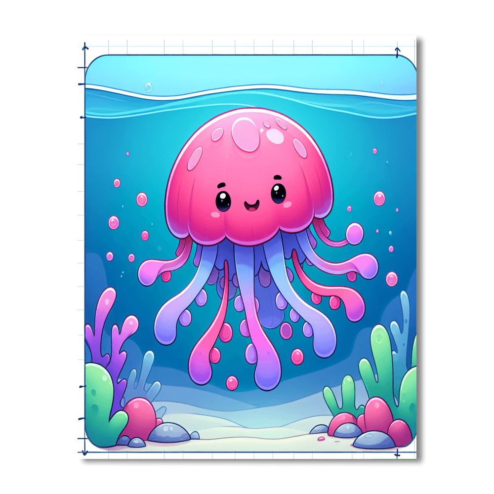 Jovial Jellyfish Paint By Color