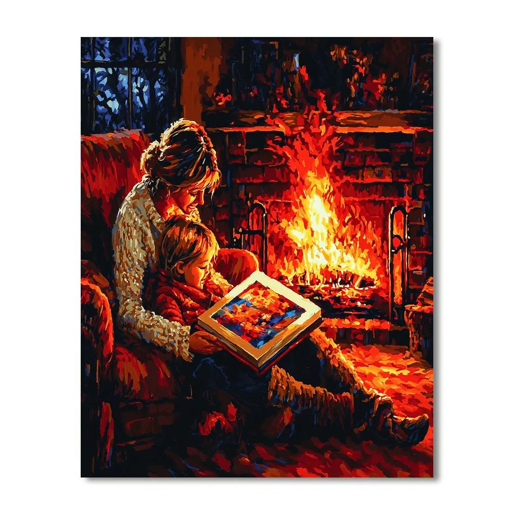 Tales By The Fireplace Paint By Numbers