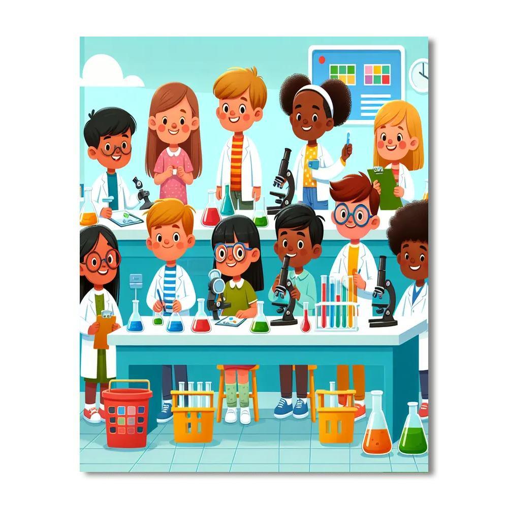 Super Science Sleuths Painting Number Kit