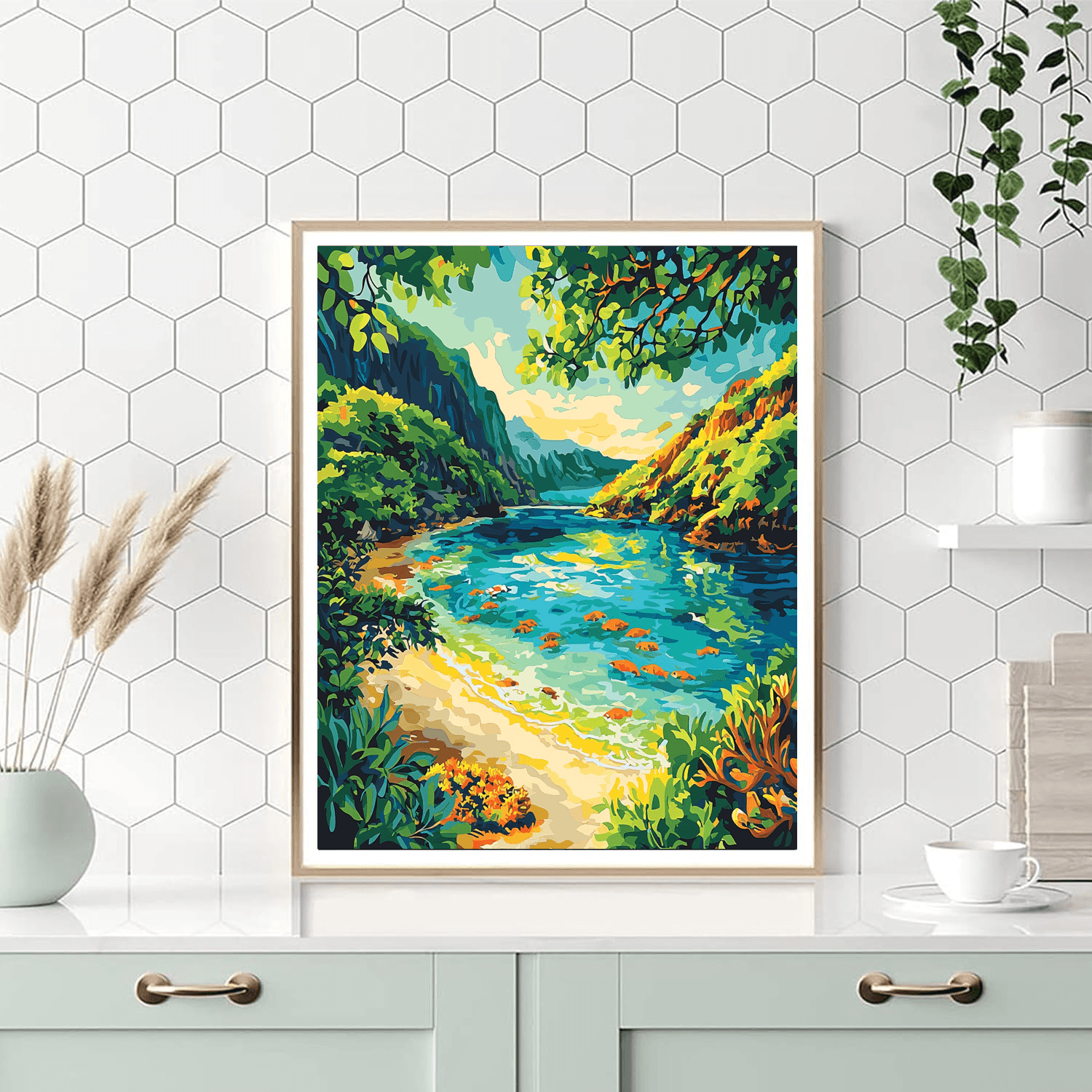 Hanauma Bay Nature Preserve Paint By Numbers Kits