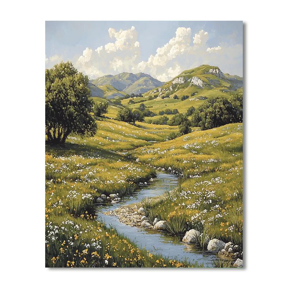 Albert Bierstadt Inspired The Peaceful Valley  Paint By Numbers Kits