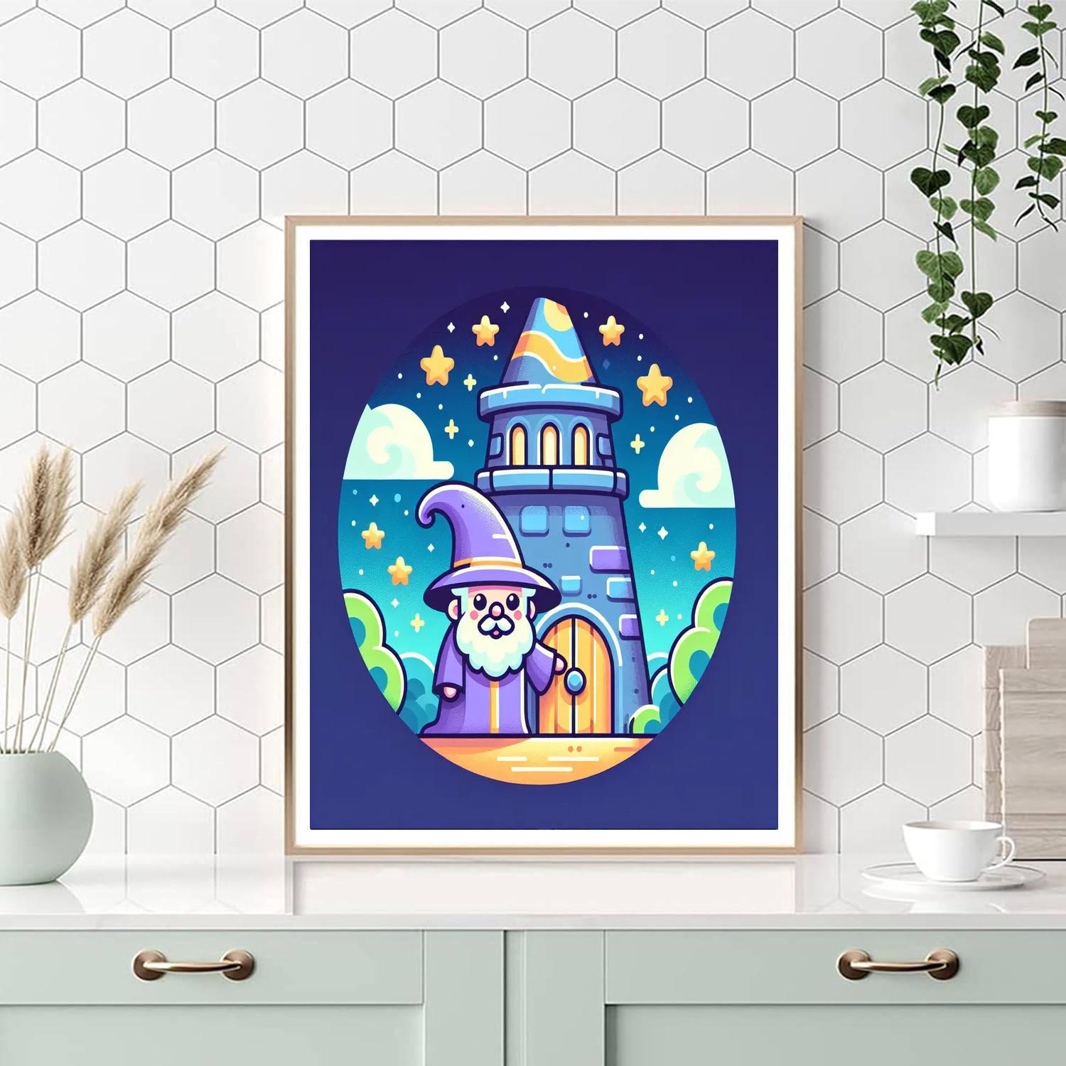 Friendly Wizard's Tower Paint By Numbers Kits