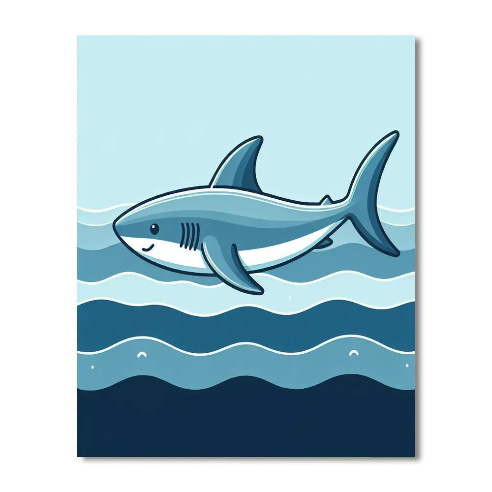 Sleek Shark Paint By Numbers Kits