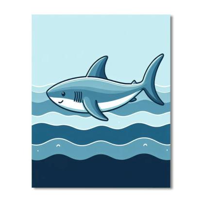 Sleek Shark Paint By Numbers Kits
