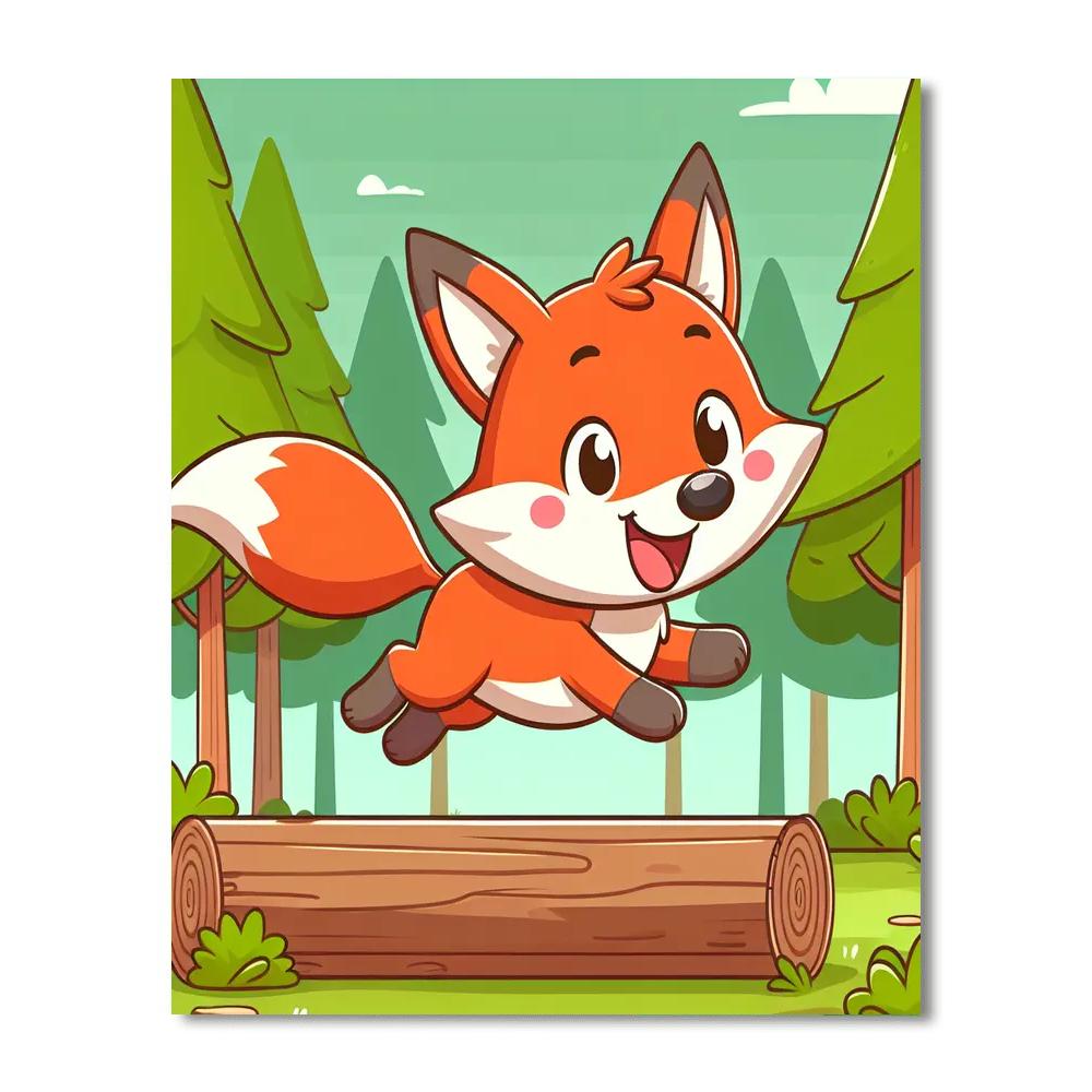 Frolicsome Fox Numbered Painting Kits