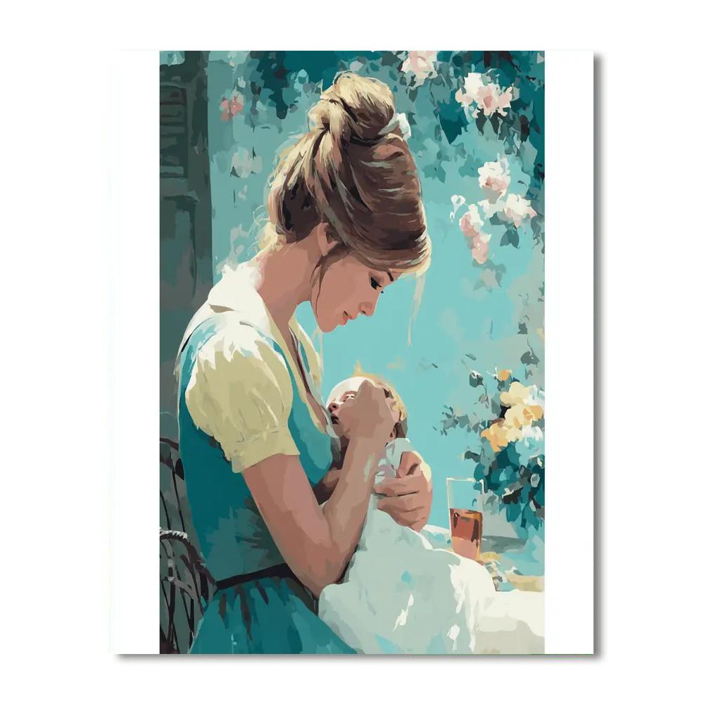 Precious Baby Cuddles Numbered Painting Kits