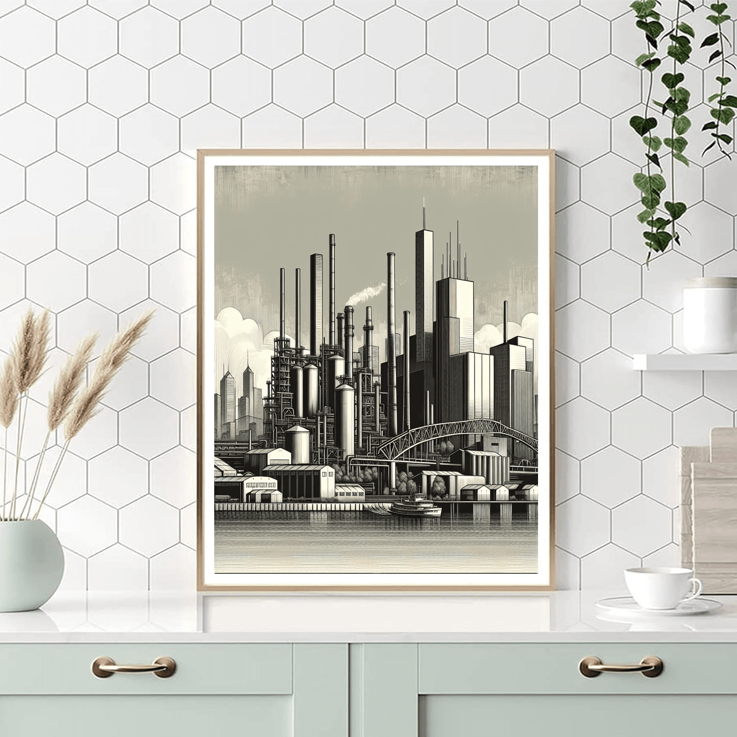 Industrial Urban Landscape Paint By Numbers