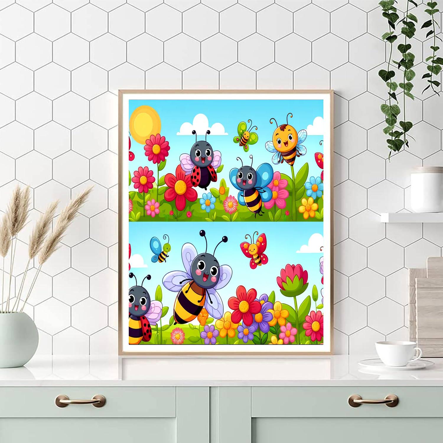 Colorful Bug Adventure Paint By Numbers