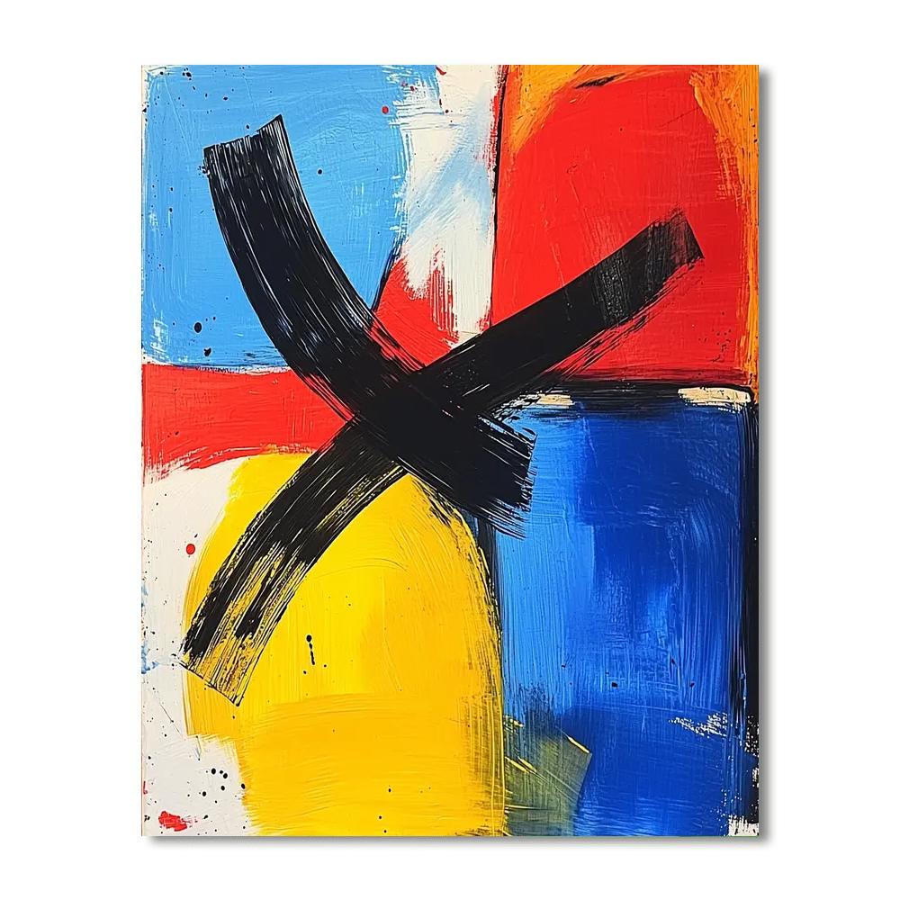 Joan Miró Inspired Imagination's Palette  Paint By Numbers Art