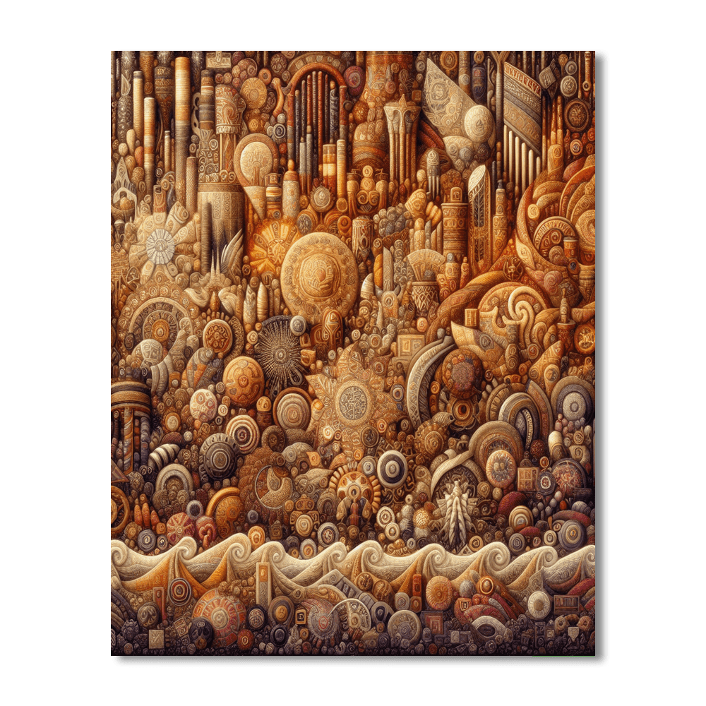 Cultural Heritage Tapestry Painting Number Kit