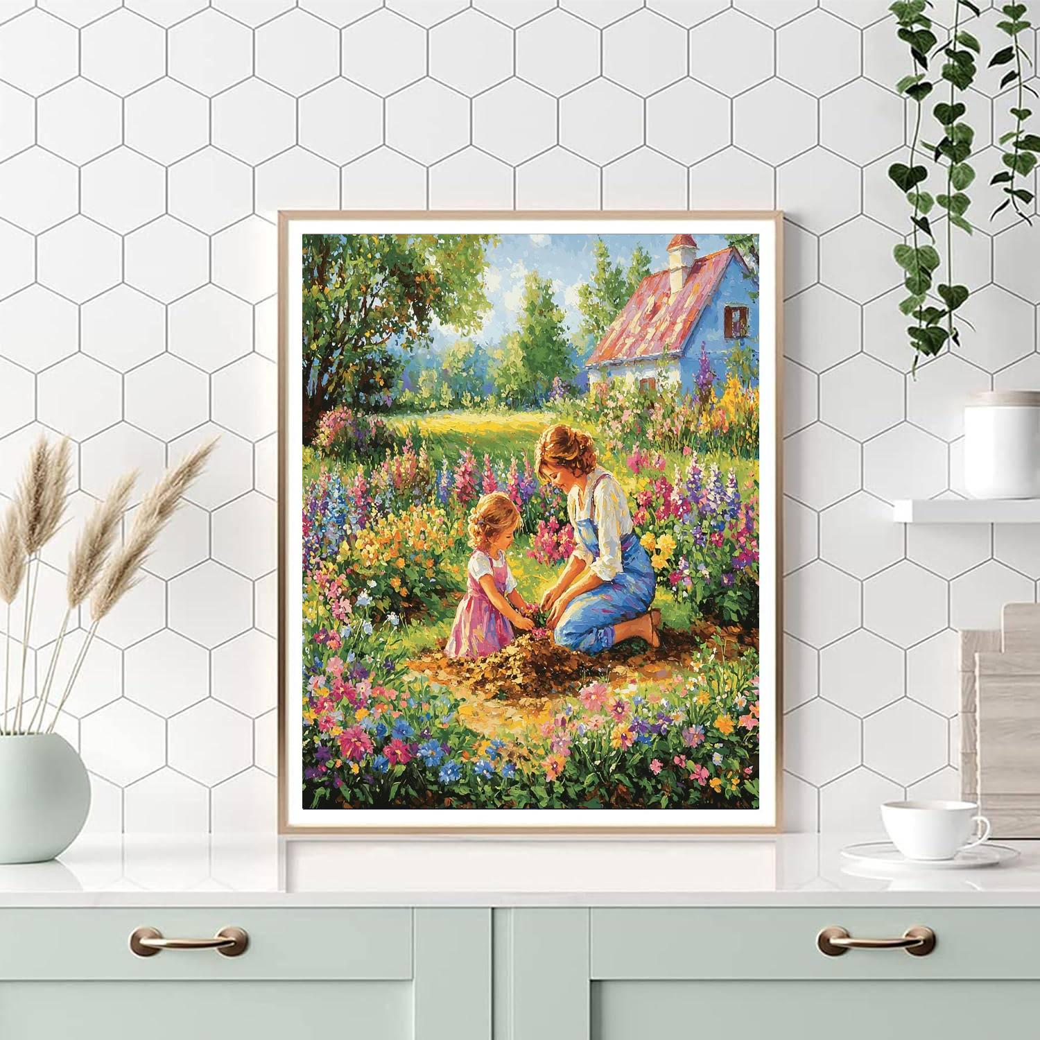 Sowing Seeds Of Love Number Painting