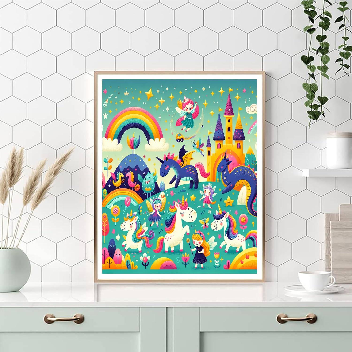 Fantasy Land Of Imagination Painting Number Kit