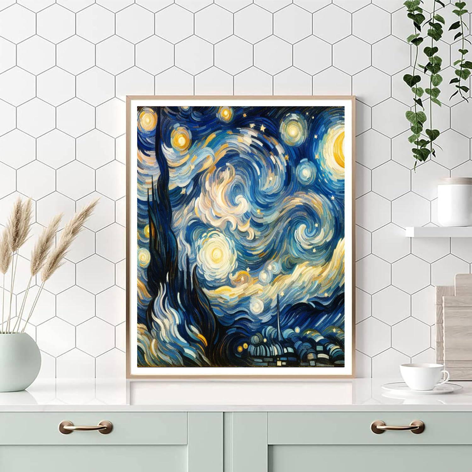 Van Gogh's Starry Elegance DIY Paint By Numbers