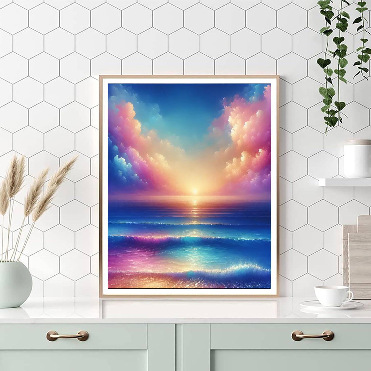 Ethereal Ocean Horizon Paint By Number