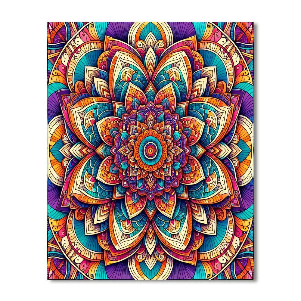 Bohemian Mandala Magic Painting Number Kit