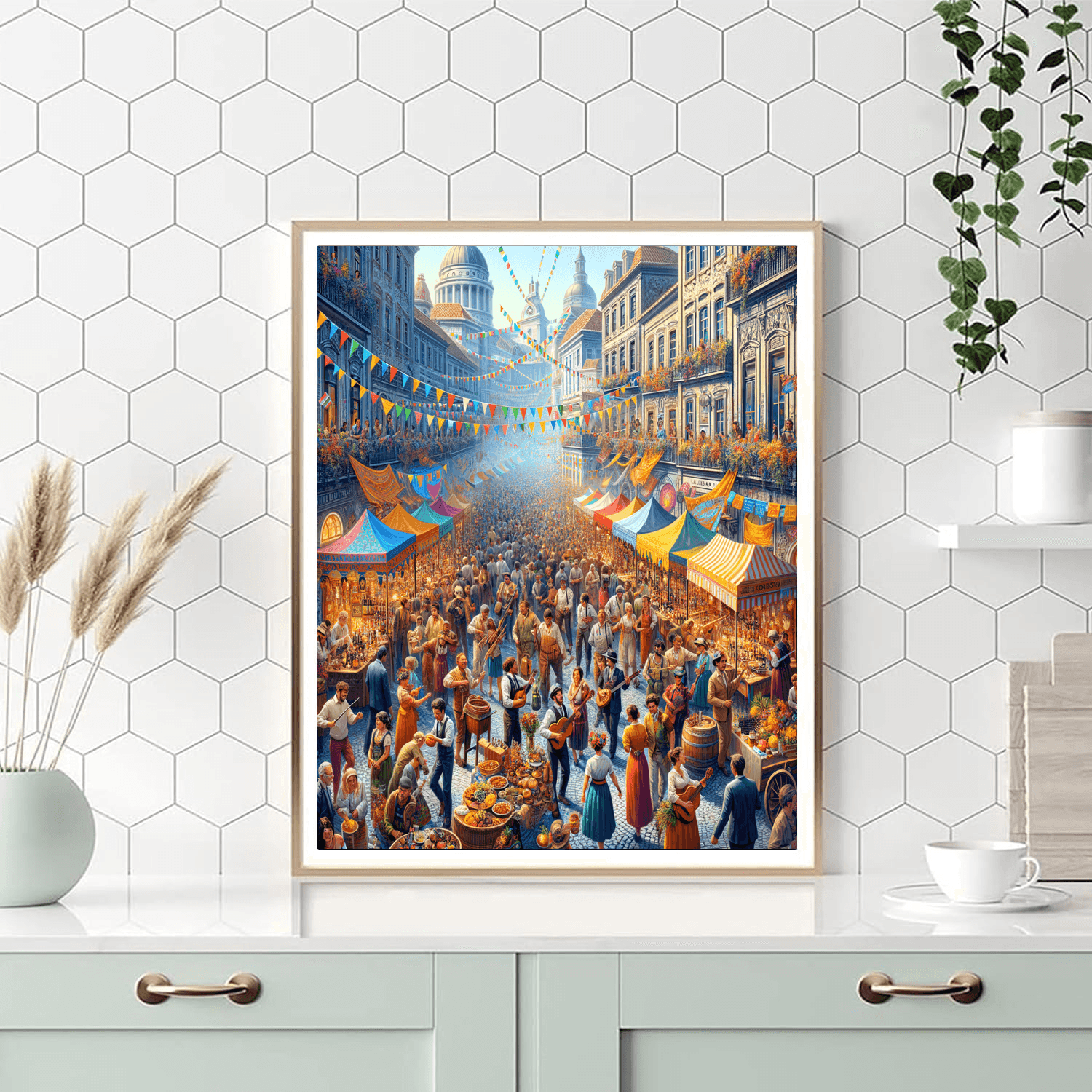 Montmartre Wine Harvest Festival - Paris, France Painting By Numbers Kit