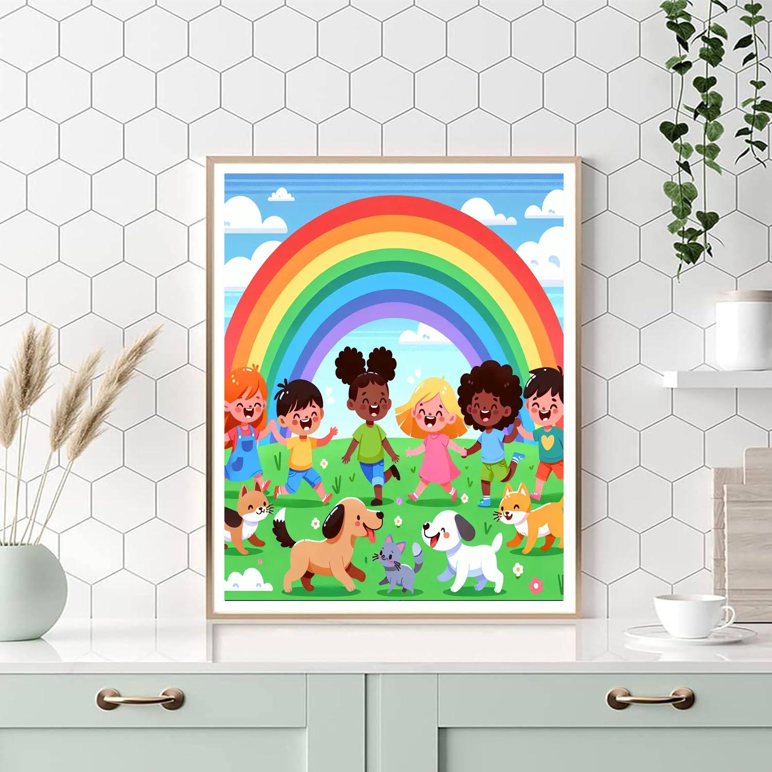Under The Rainbow Playtime Numbered Painting Kits