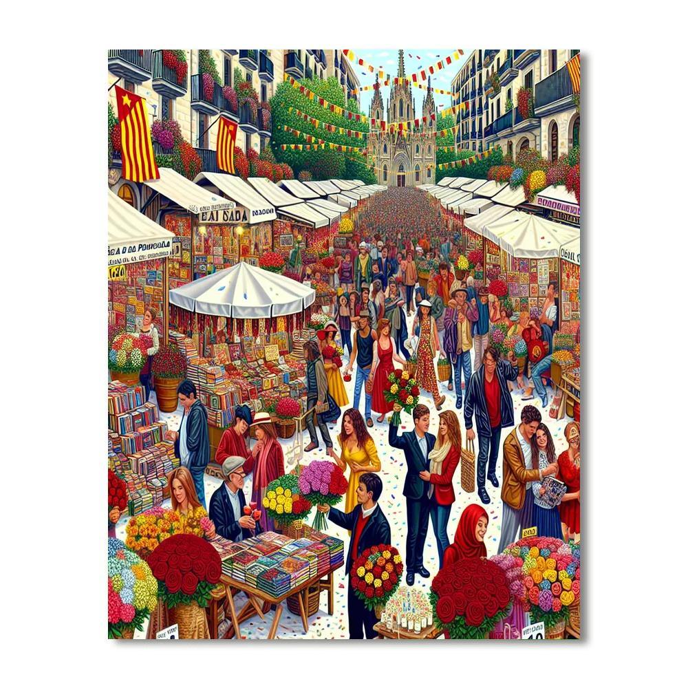 Dia De Sant Jordi - Spain DIY Paint By Numbers