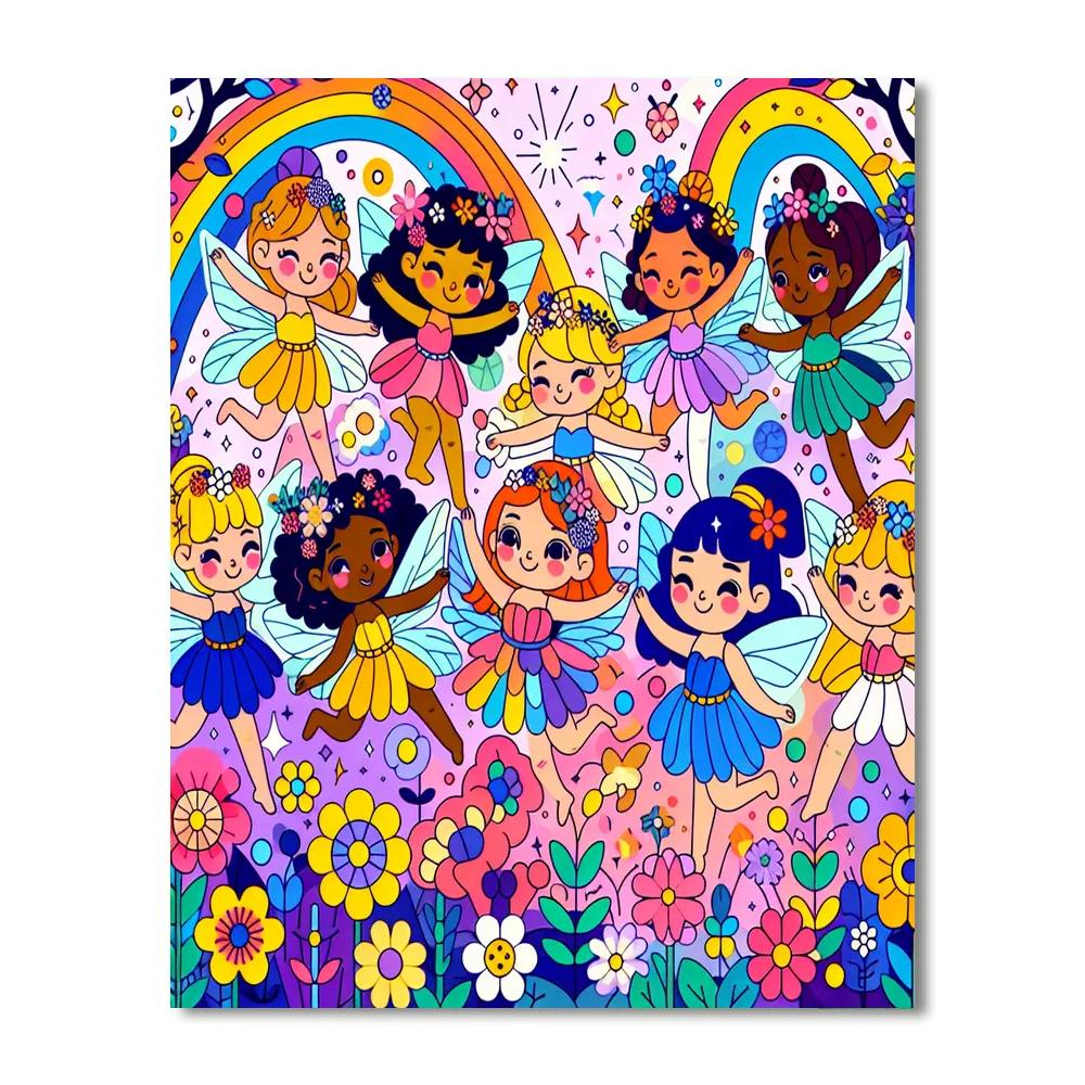 Enchanted Fairies Numbered Painting Kits