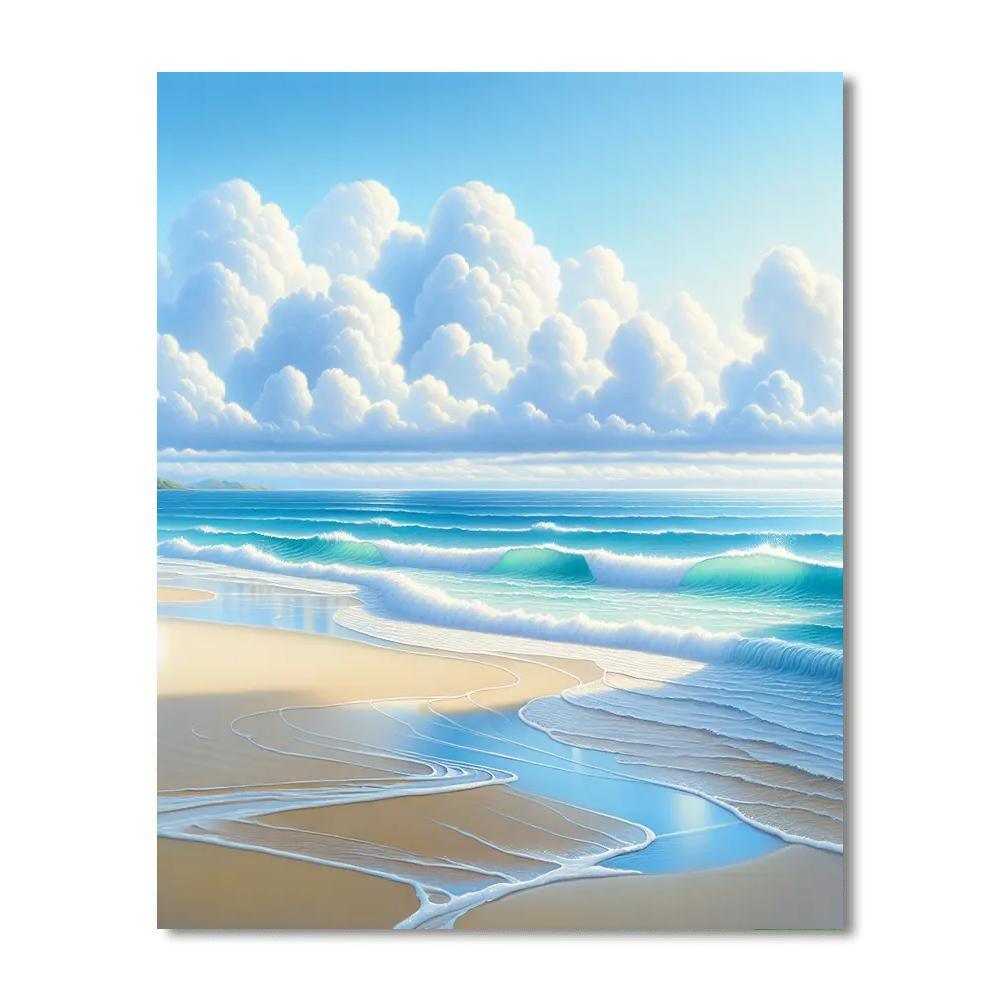 Charming Coastal Paradise Paint By Numbers