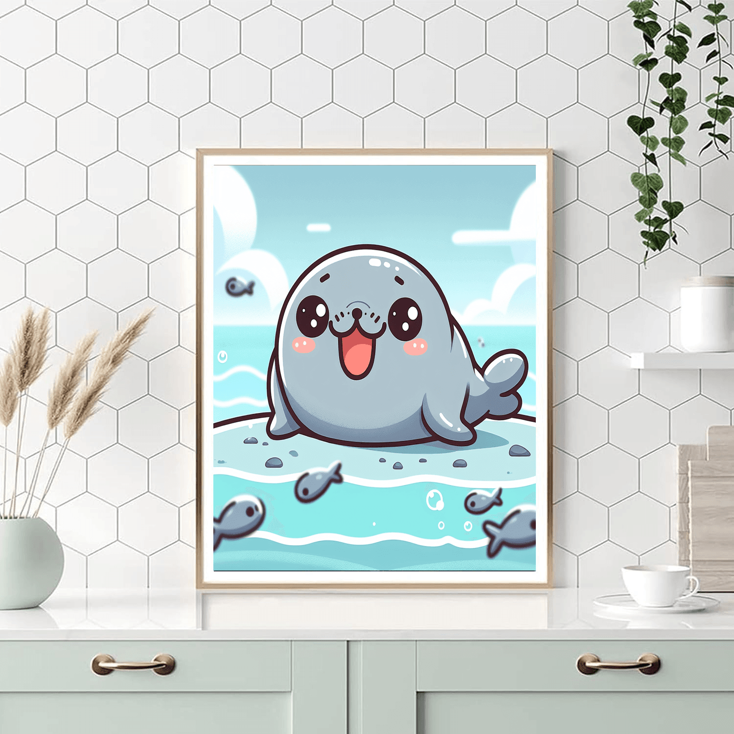 Sailing Seal Painting By Numbers Kit