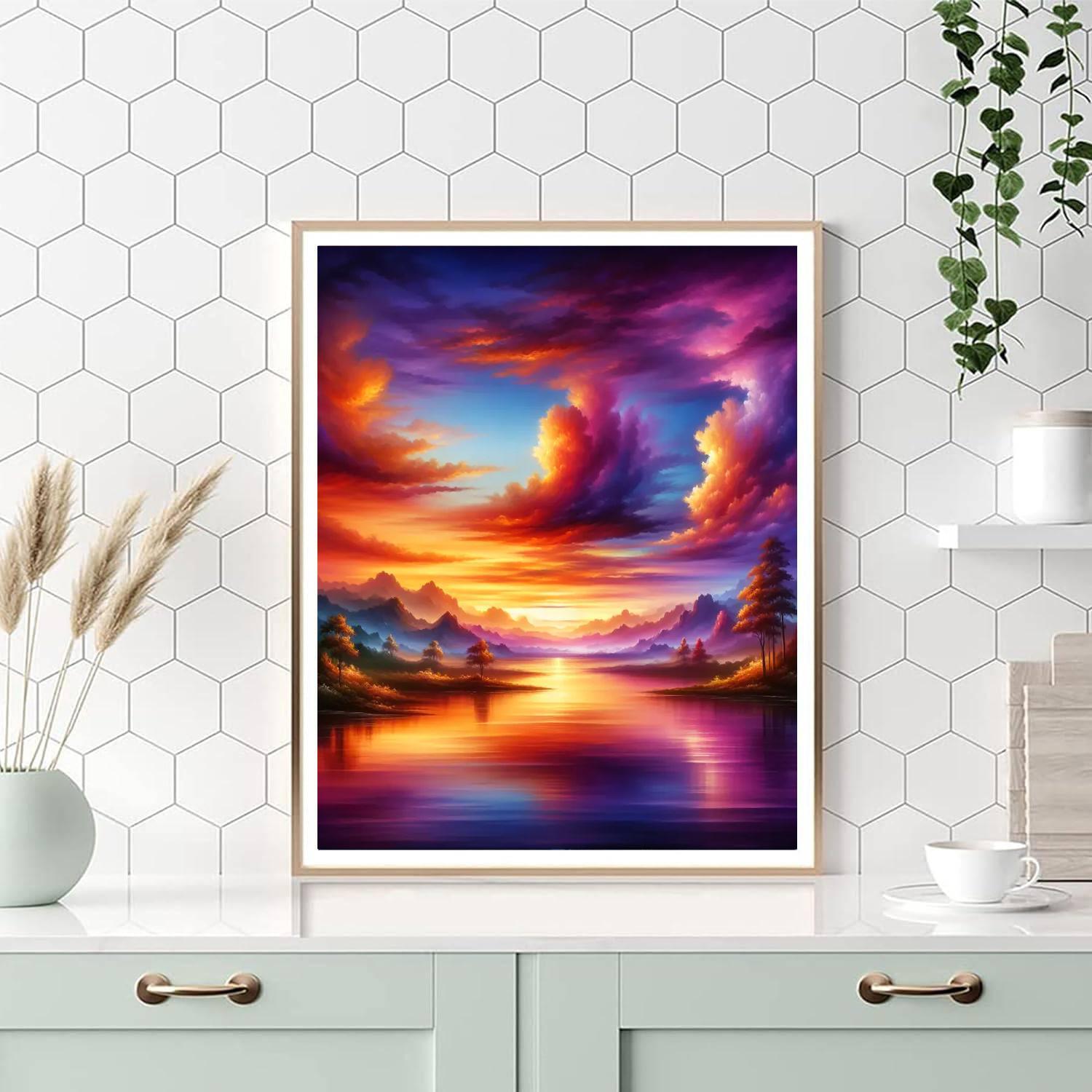 Sublime Sunset Solitude Paint By Numbers Art