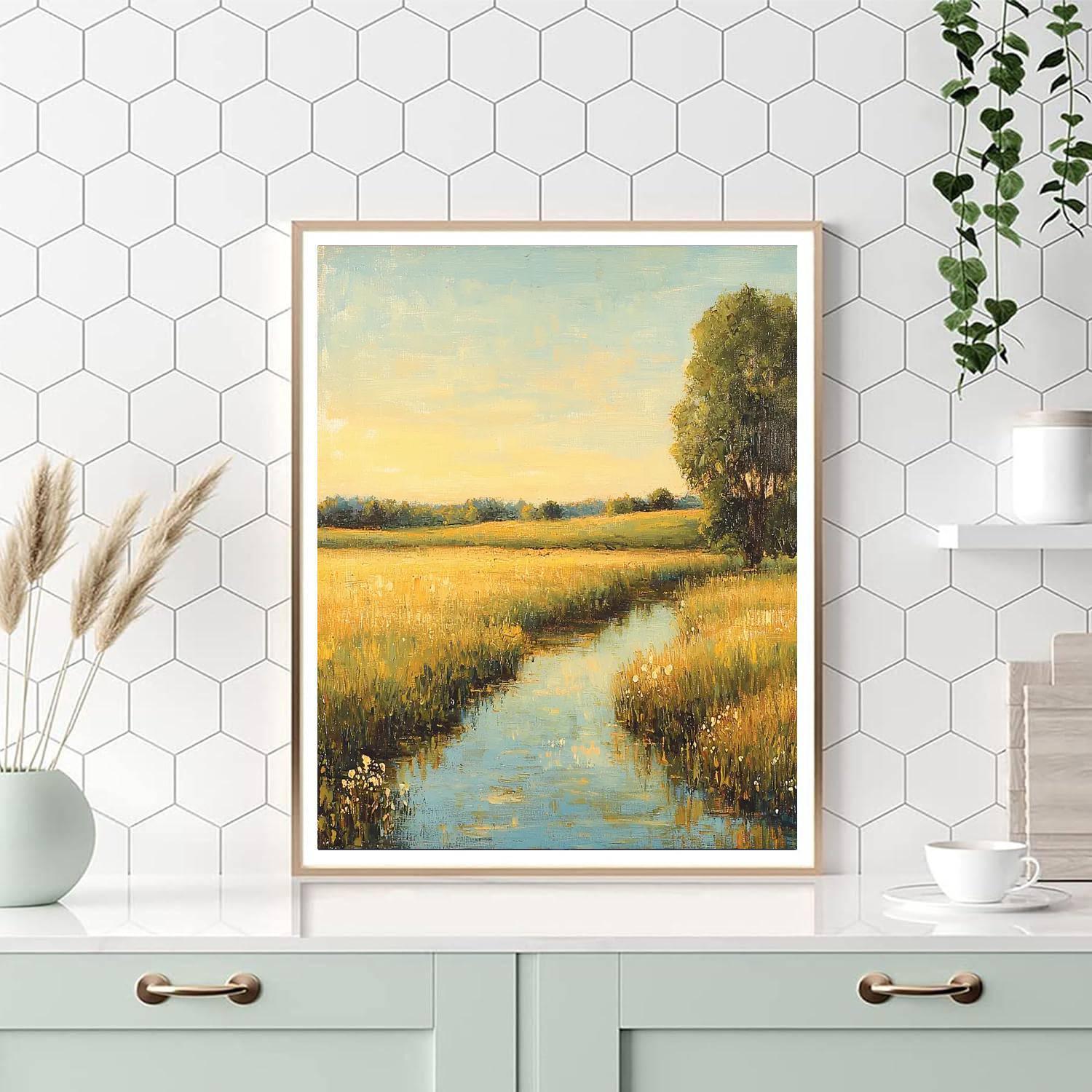 Claude Monet Inspired Rays Of Tranquility  Painting By Numbers Kit