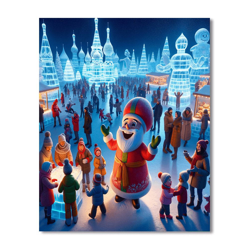 Quebec Winter Carnival Painting Number Kit