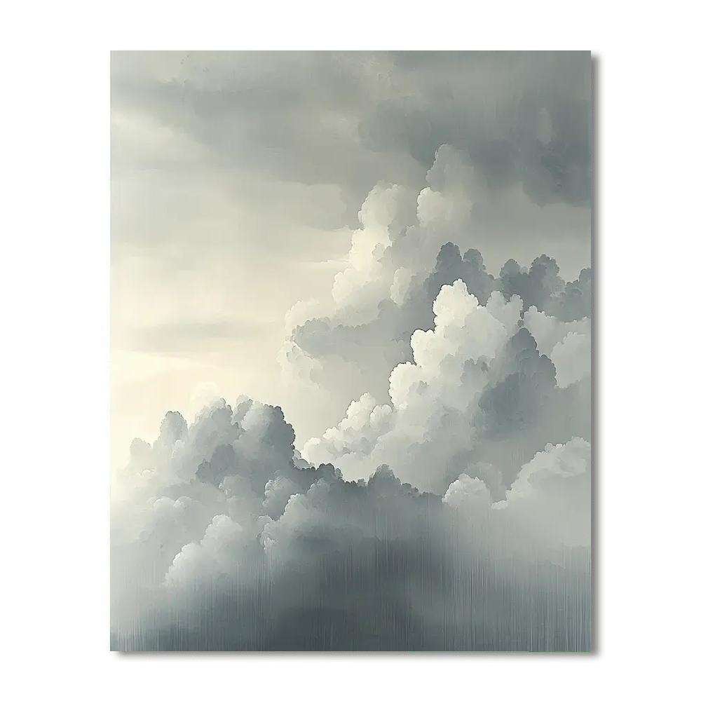 Zhao Mengfu Inspired Eternal Essence Of Clouds  Paint By Color