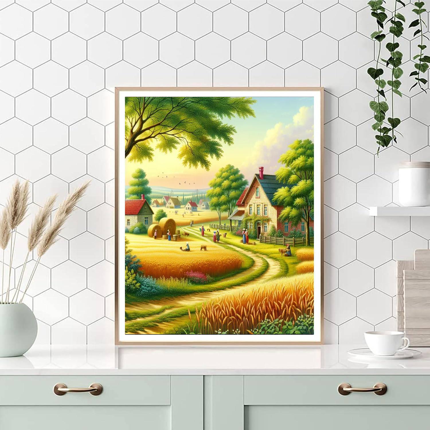Sunny Countryside Walk Paint By Numbers