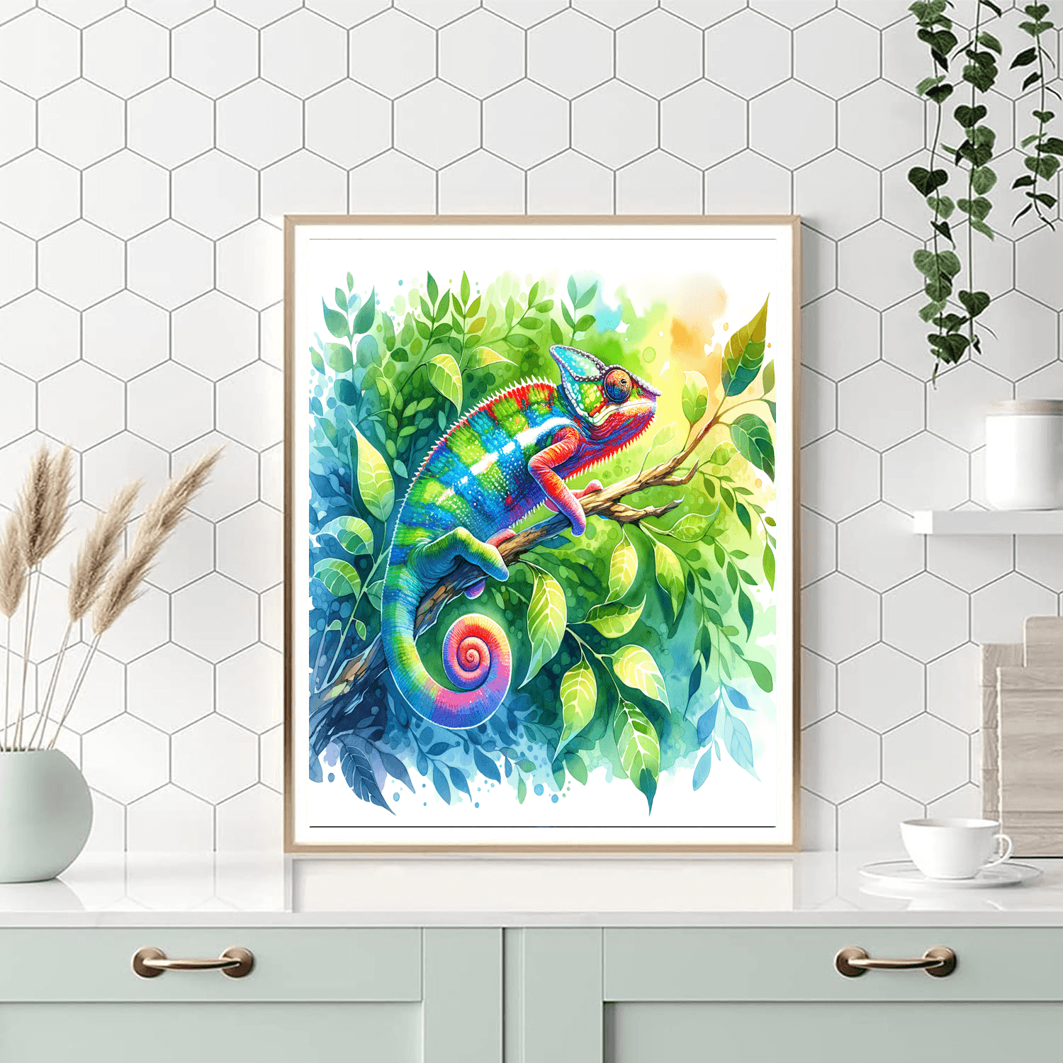 Curious Chameleon - DIY Painting By Numbers Kit
