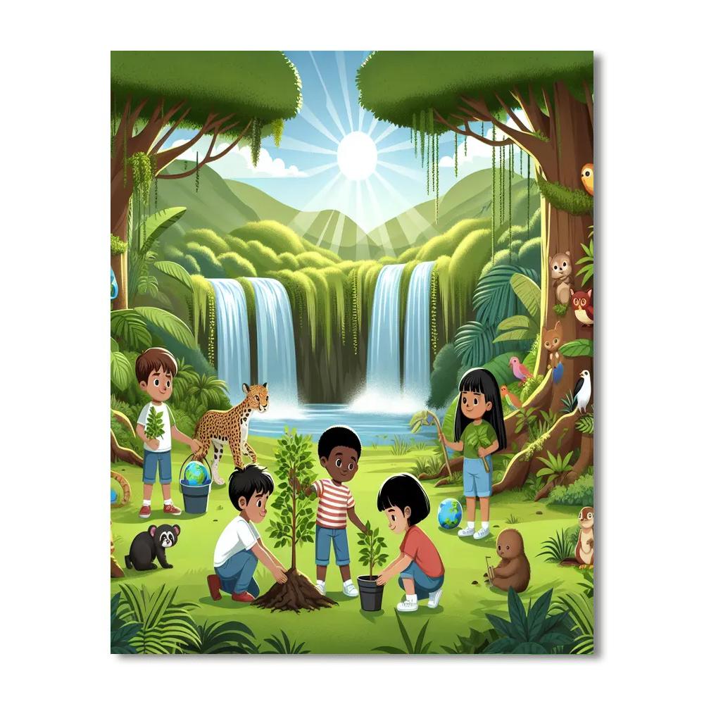 Rainforest Conservation Mission Paint By Number