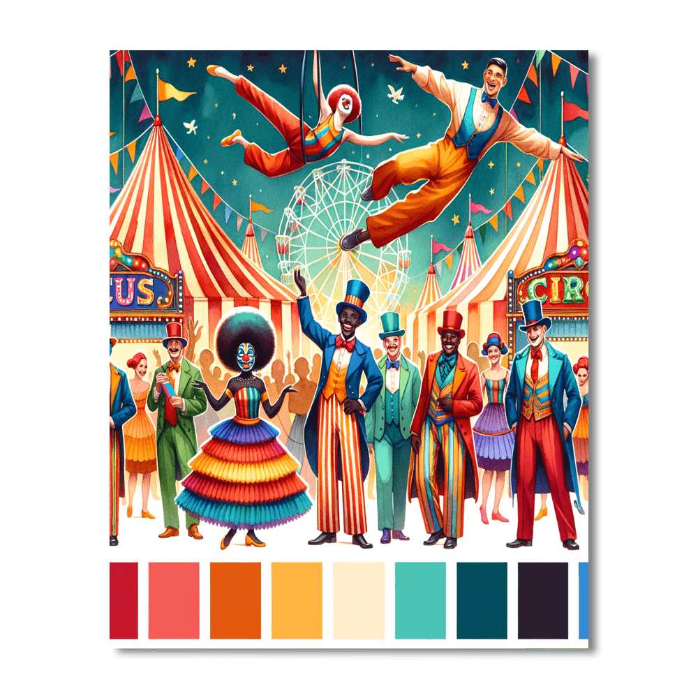 Magical Circus Fun Paint By Numbers Kits