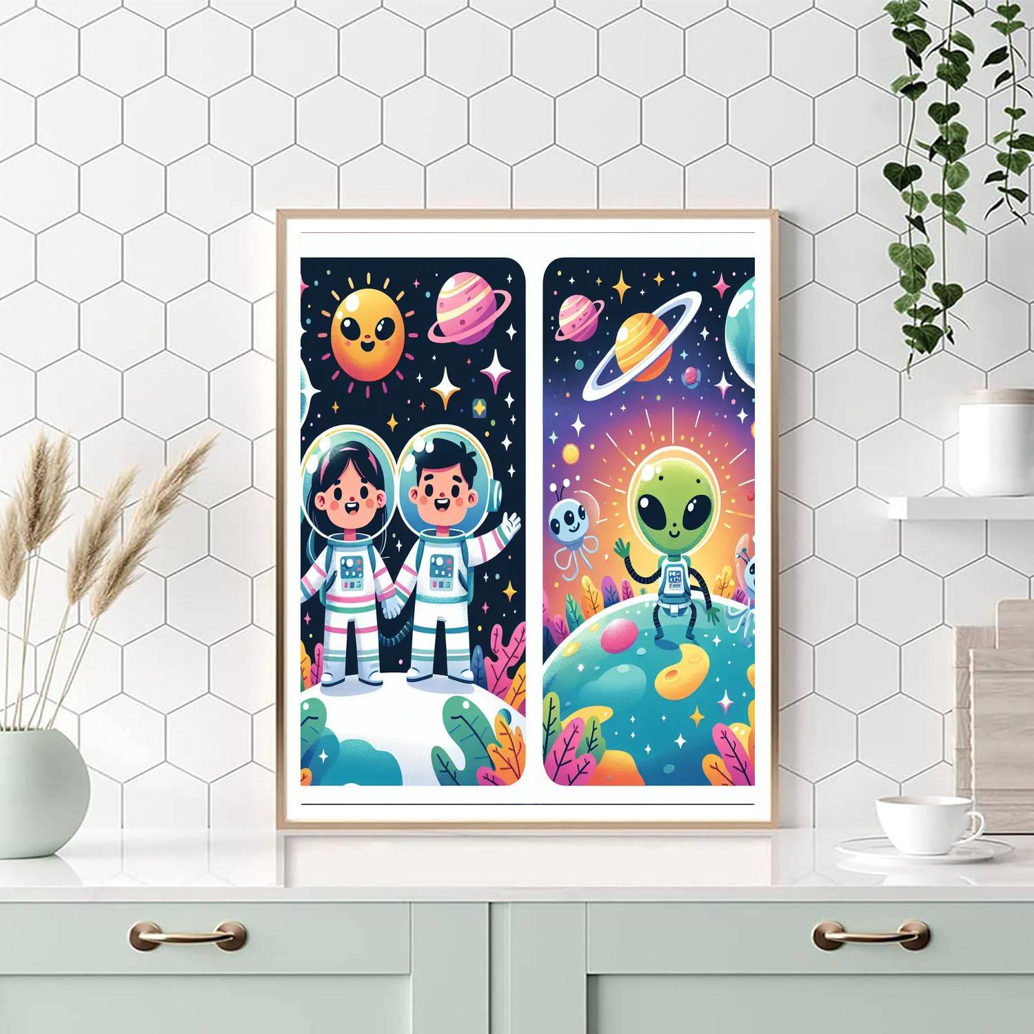 Exciting Outer Space Expedition Numbered Painting Kits