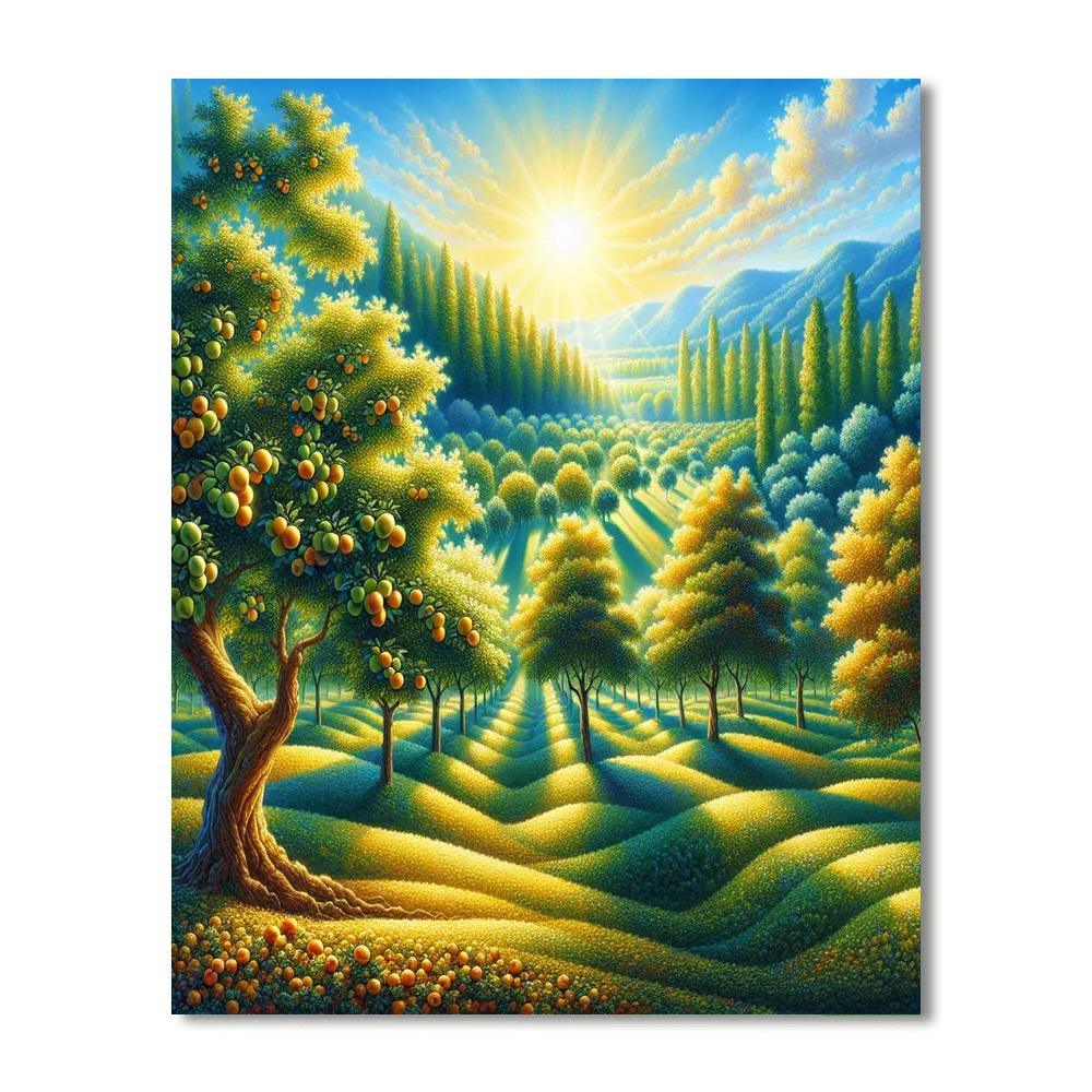 Countryside Orchard Bliss Paint By Color