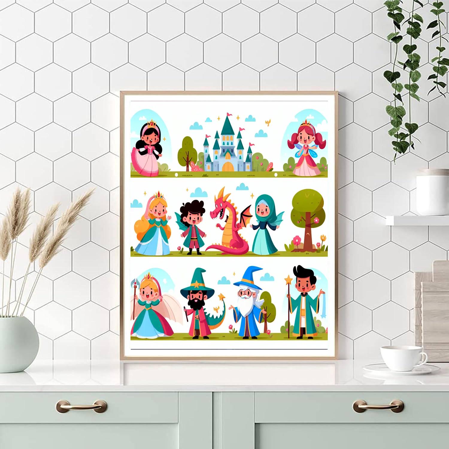 Funky Fairy Tale Paint By Numbers Art