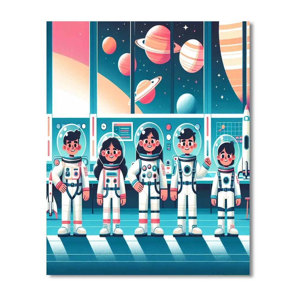Outer Space Academy Paint By Color