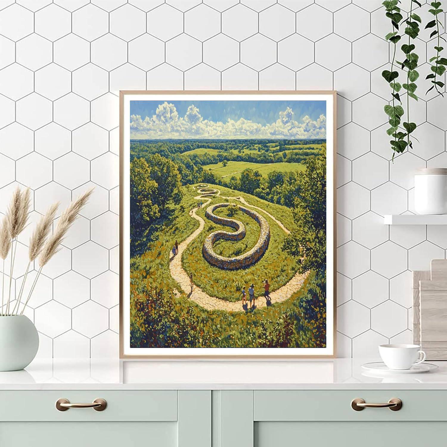 The Serpent Mound - Ohio Paint By Number