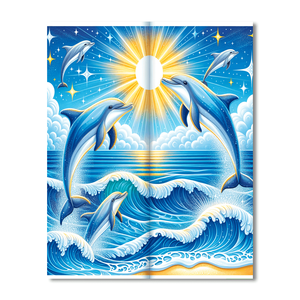 Dancing Dolphins Playtime Painting Number Kit