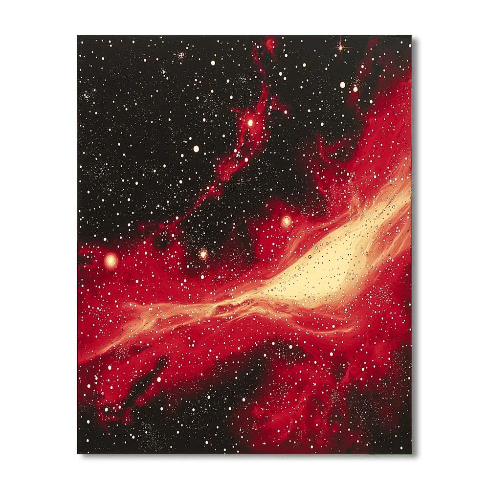 Yayoi Kusama Inspired Starry Abstraction  DIY Paint By Numbers