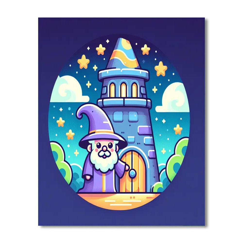 Friendly Wizard's Tower Paint By Numbers Kits