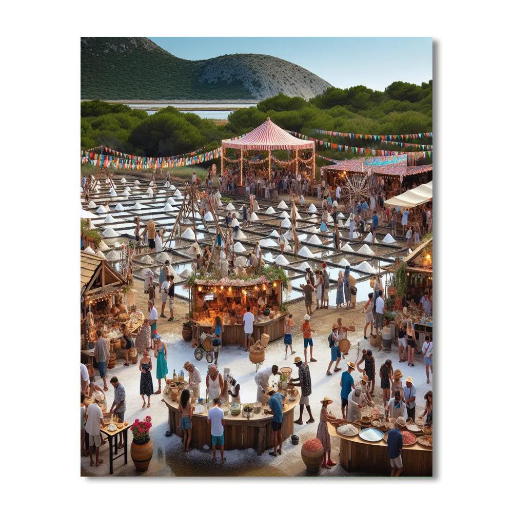 Fleur De Sel Festival - France Painting By Numbers Kit