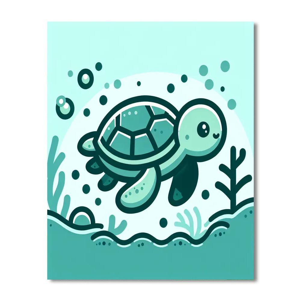Tiny Turtle Trek Paint By Numbers Kits